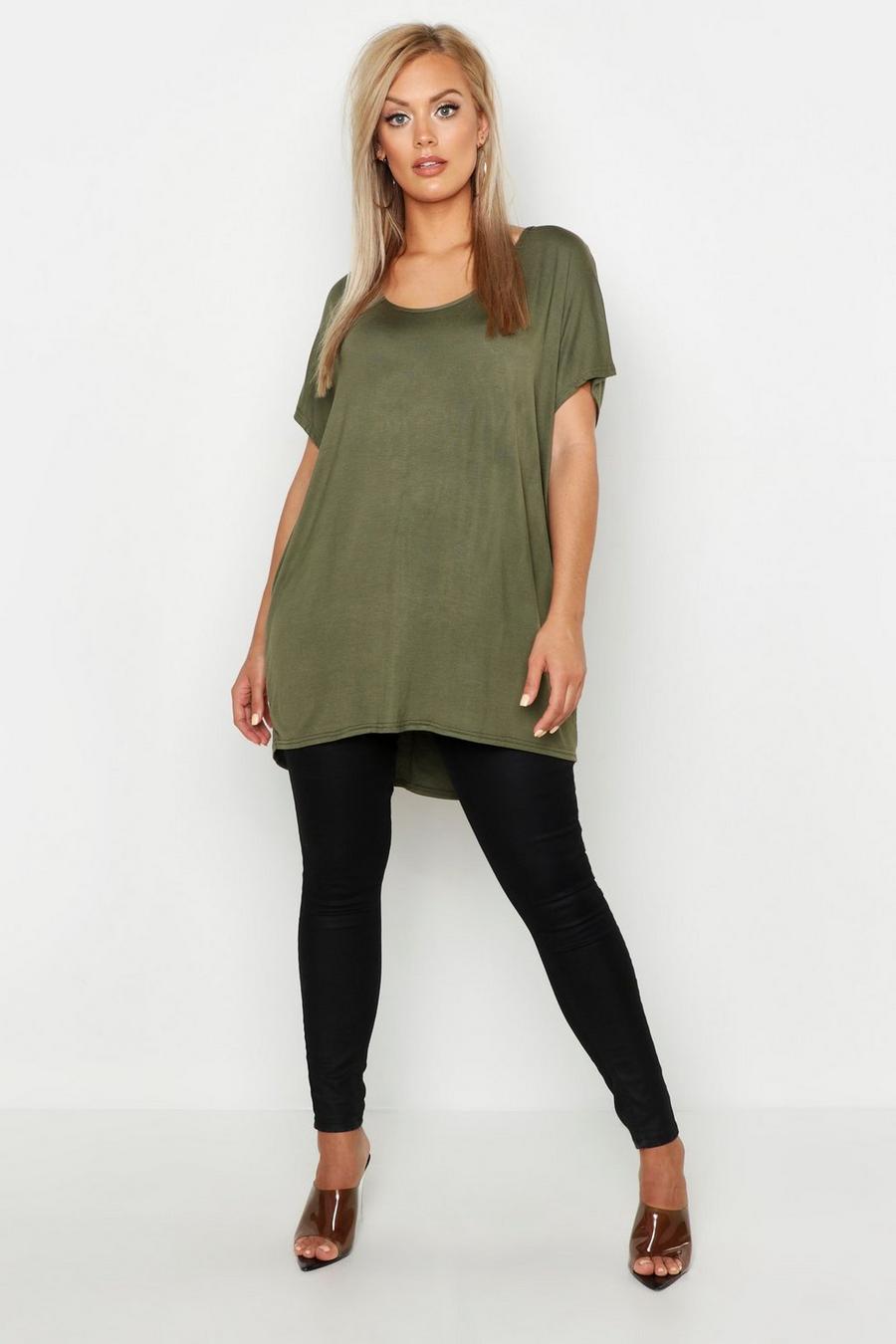 Khaki Plus Oversized T-Shirt