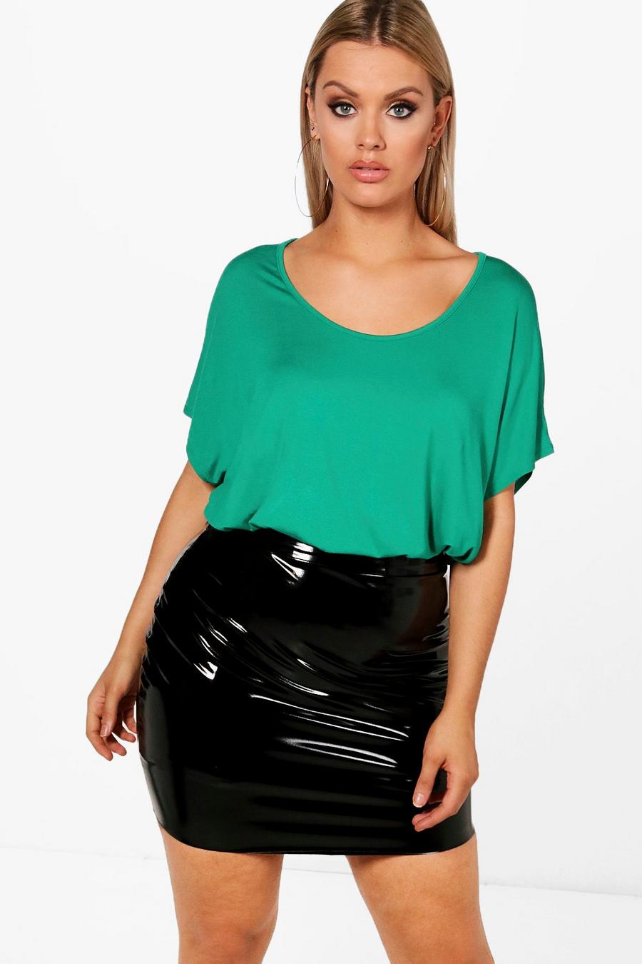 Leaf green Plus Oversized T-Shirt