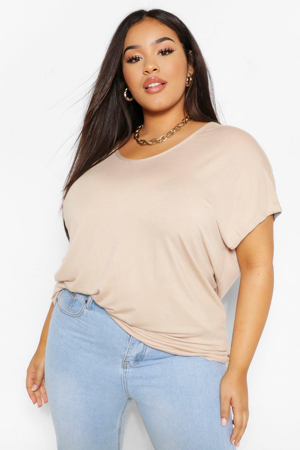 boohoo plus shirts