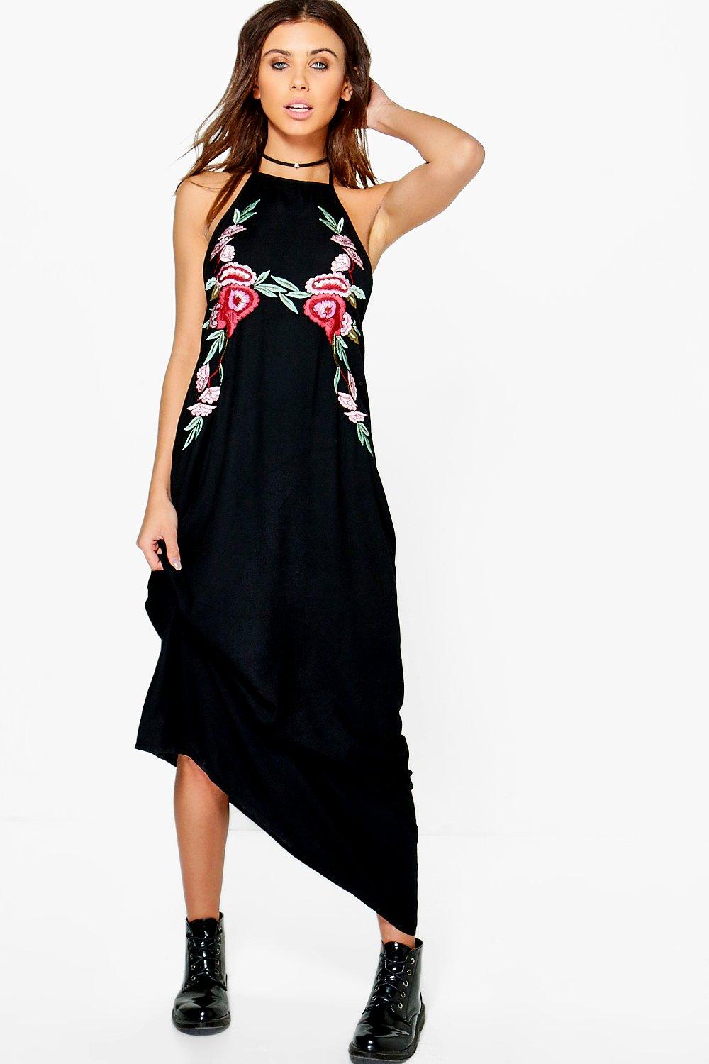 boohoo halter dress