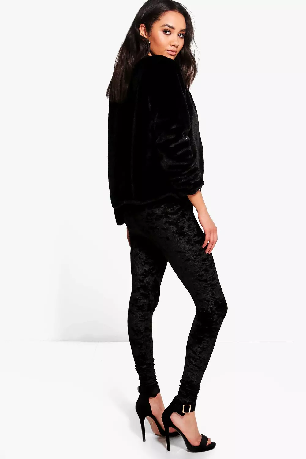 Petite velvet leggings best sale