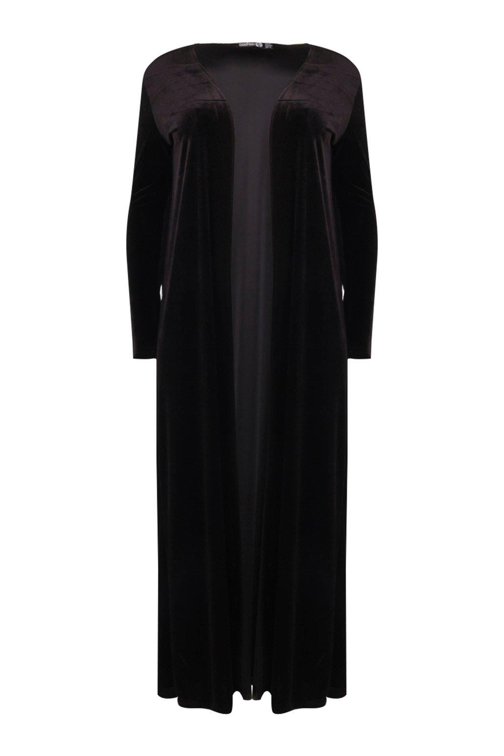 Plus Carolyn Velvet Duster Jacket