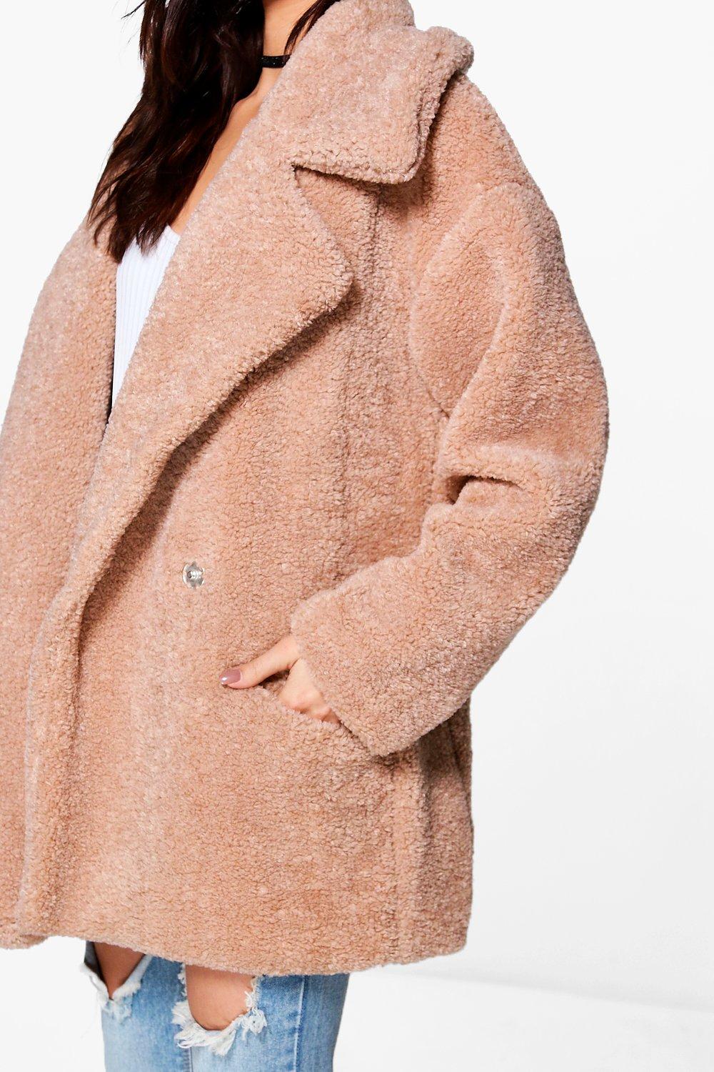 Boohoo deals teddy coat