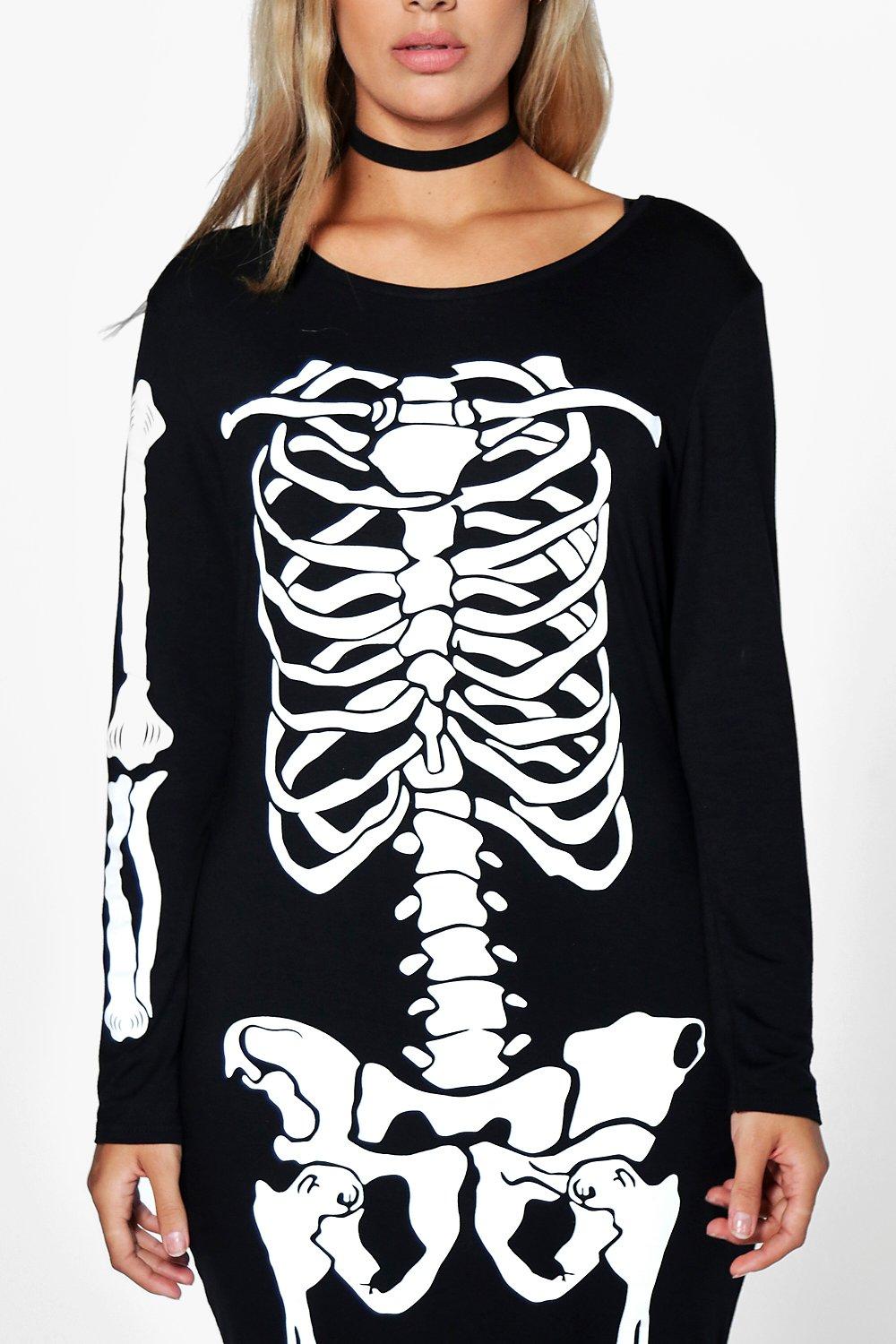 Boohoo hot sale skeleton dress