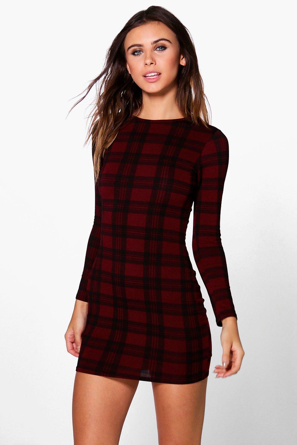 Tartan 2025 dress bodycon