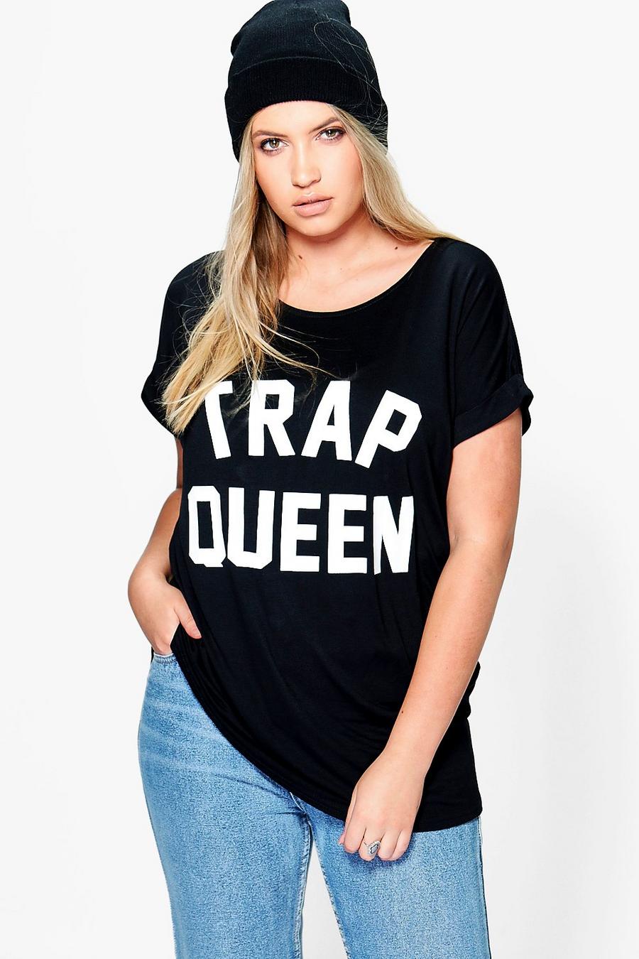 Black Plus Nadia Trap Queen Printed Tee image number 1