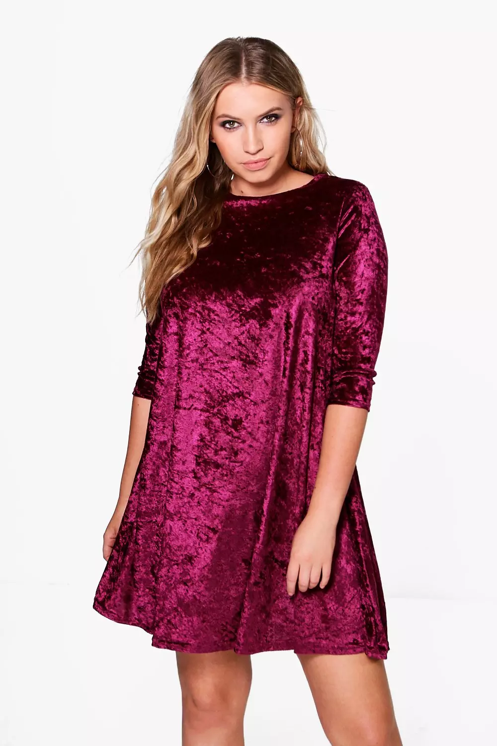 Velour swing sale dress