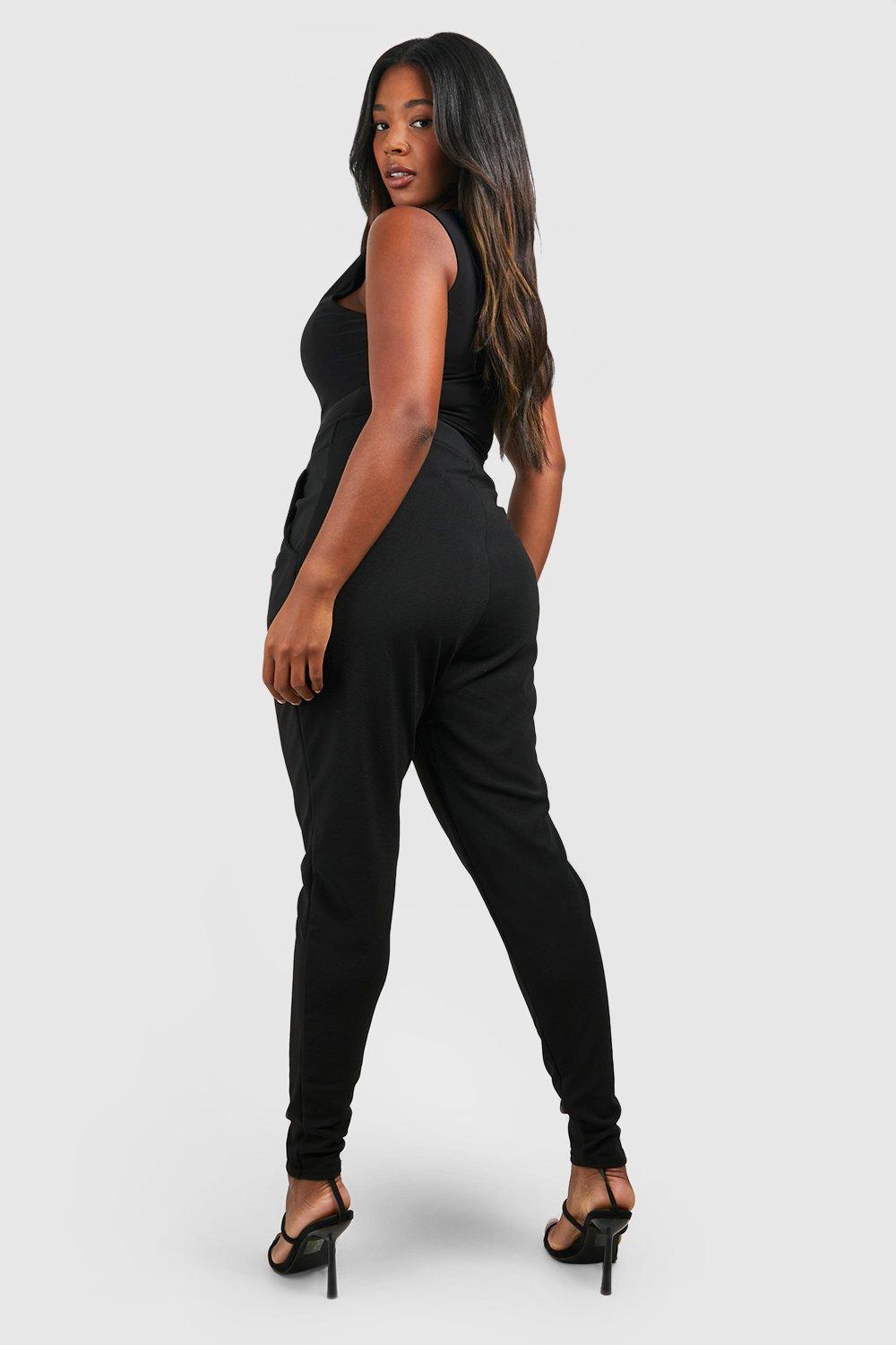 Women s Plus Pleat Front Trousers Boohoo UK
