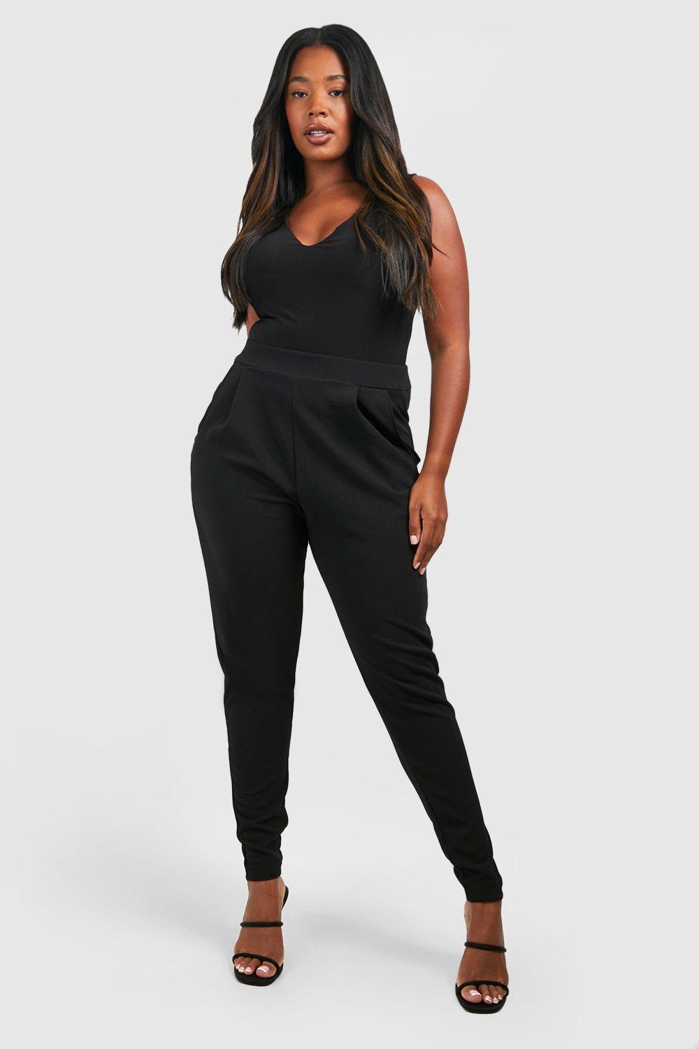 boohoo plus trousers