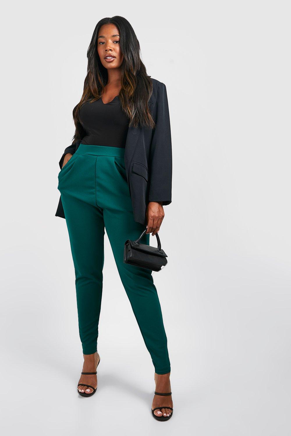 Plus size deals pleated trousers