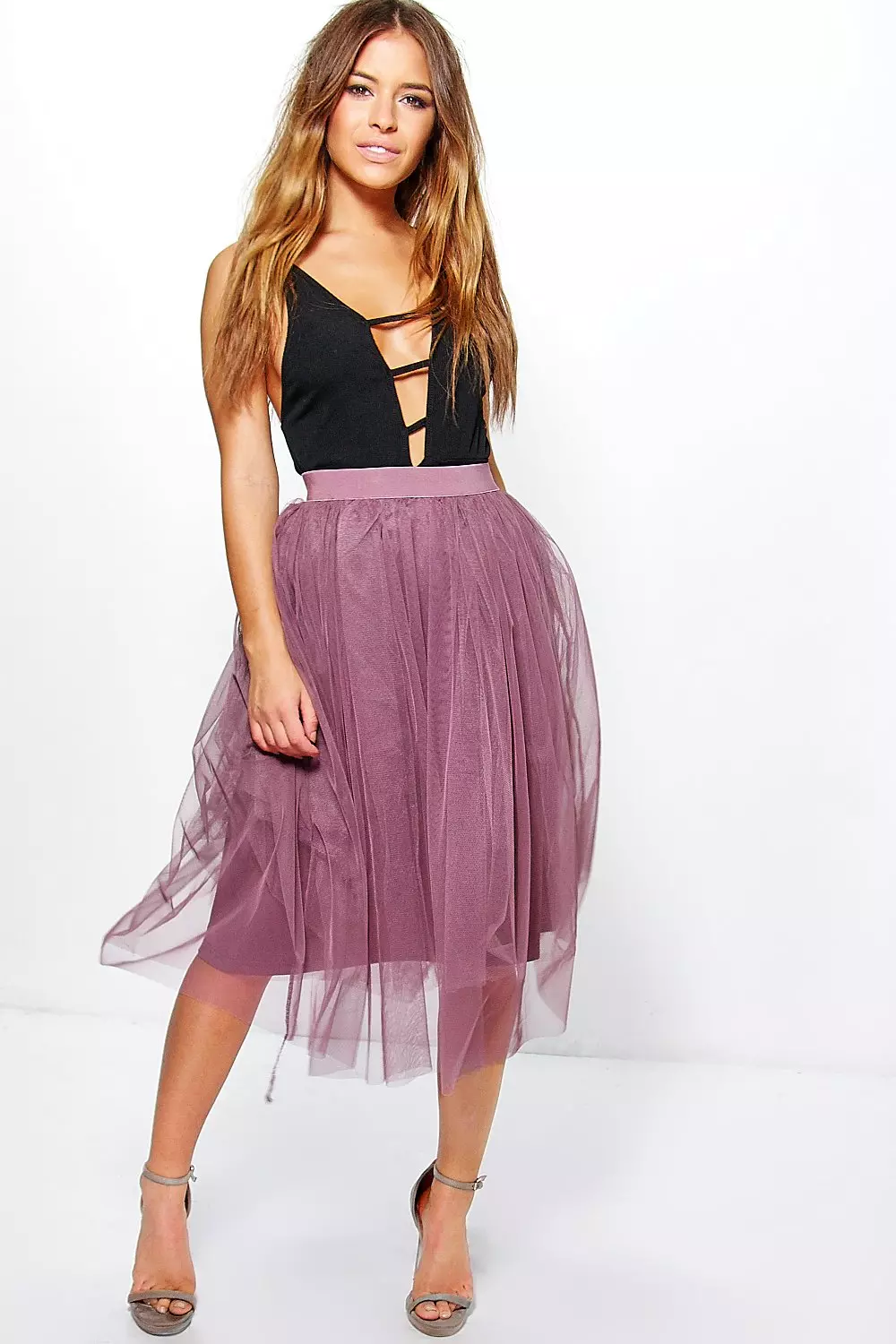 Tulle midi skirt outlet petite