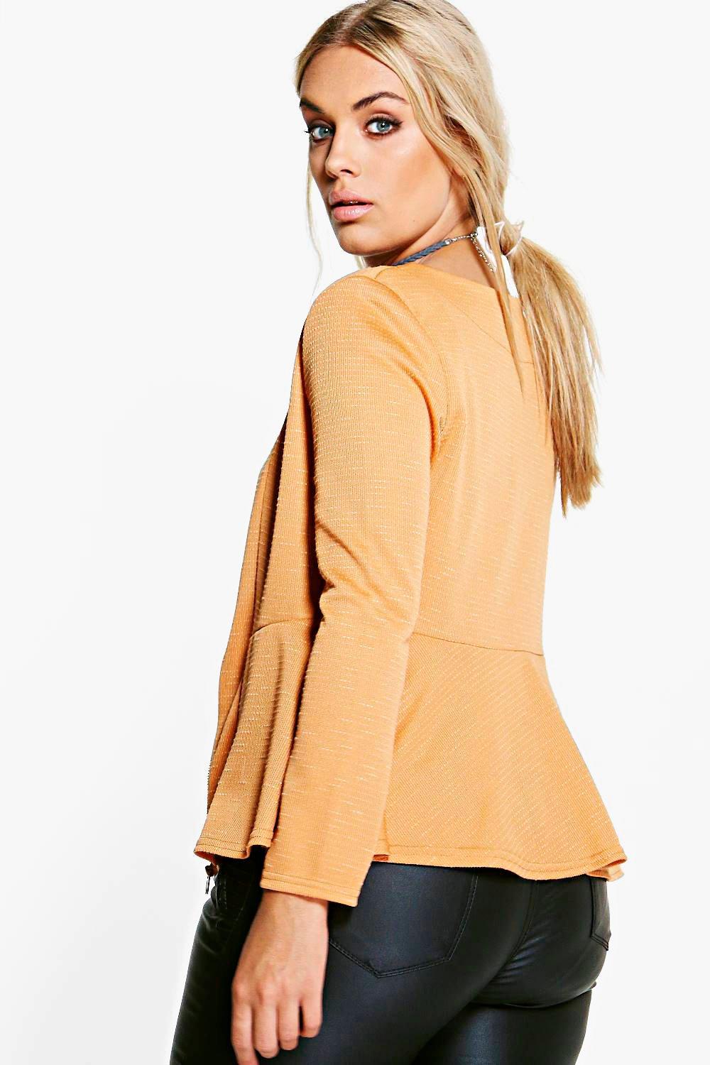 Plus Teresa Zip Peplum Jacket