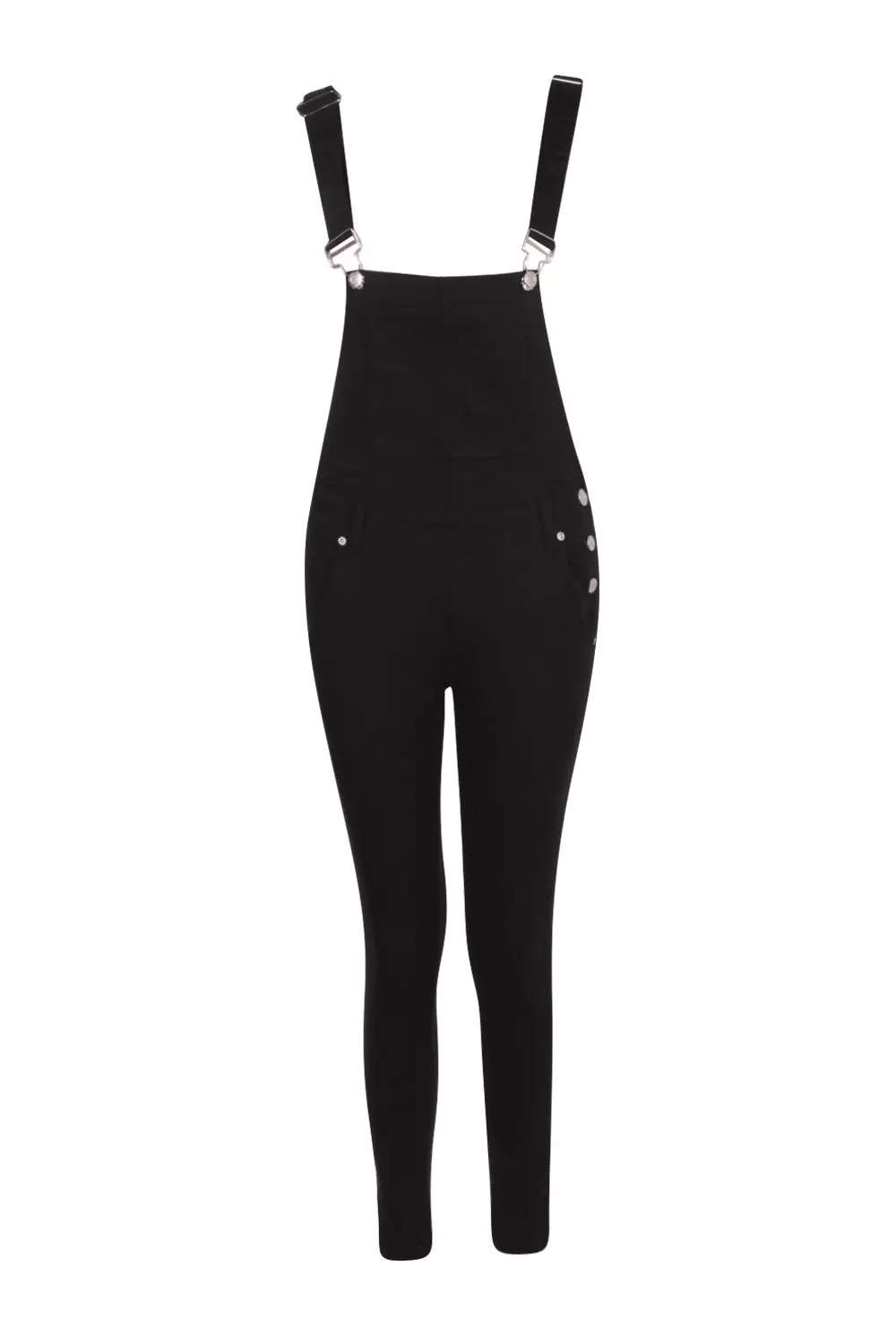 Black 2024 petite dungarees