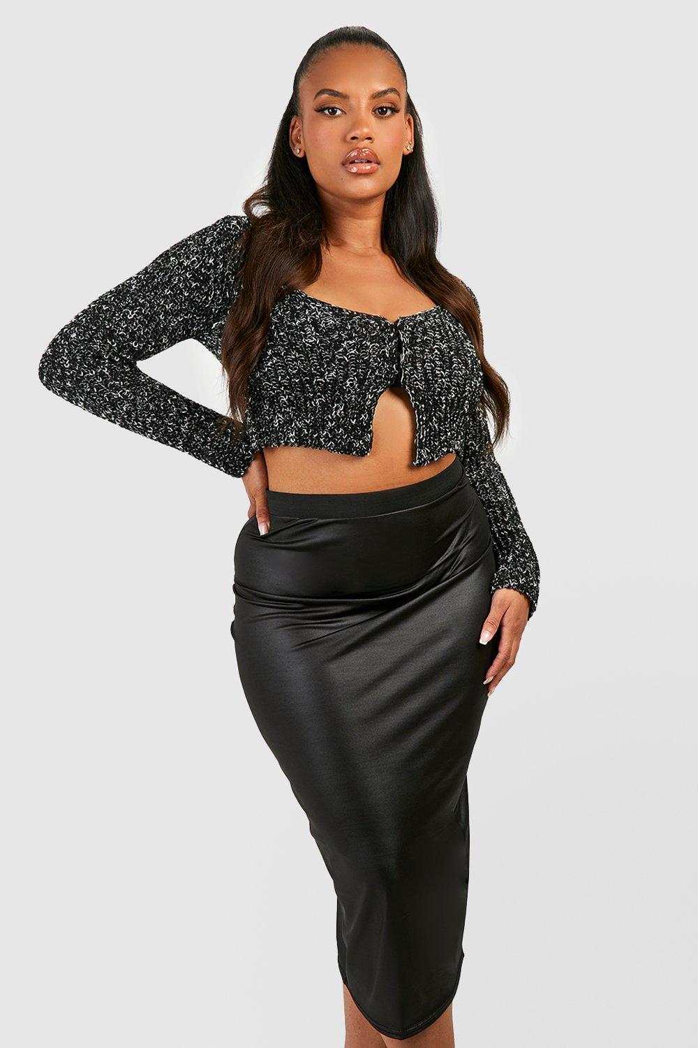 Boohoo plus hot sale skirts