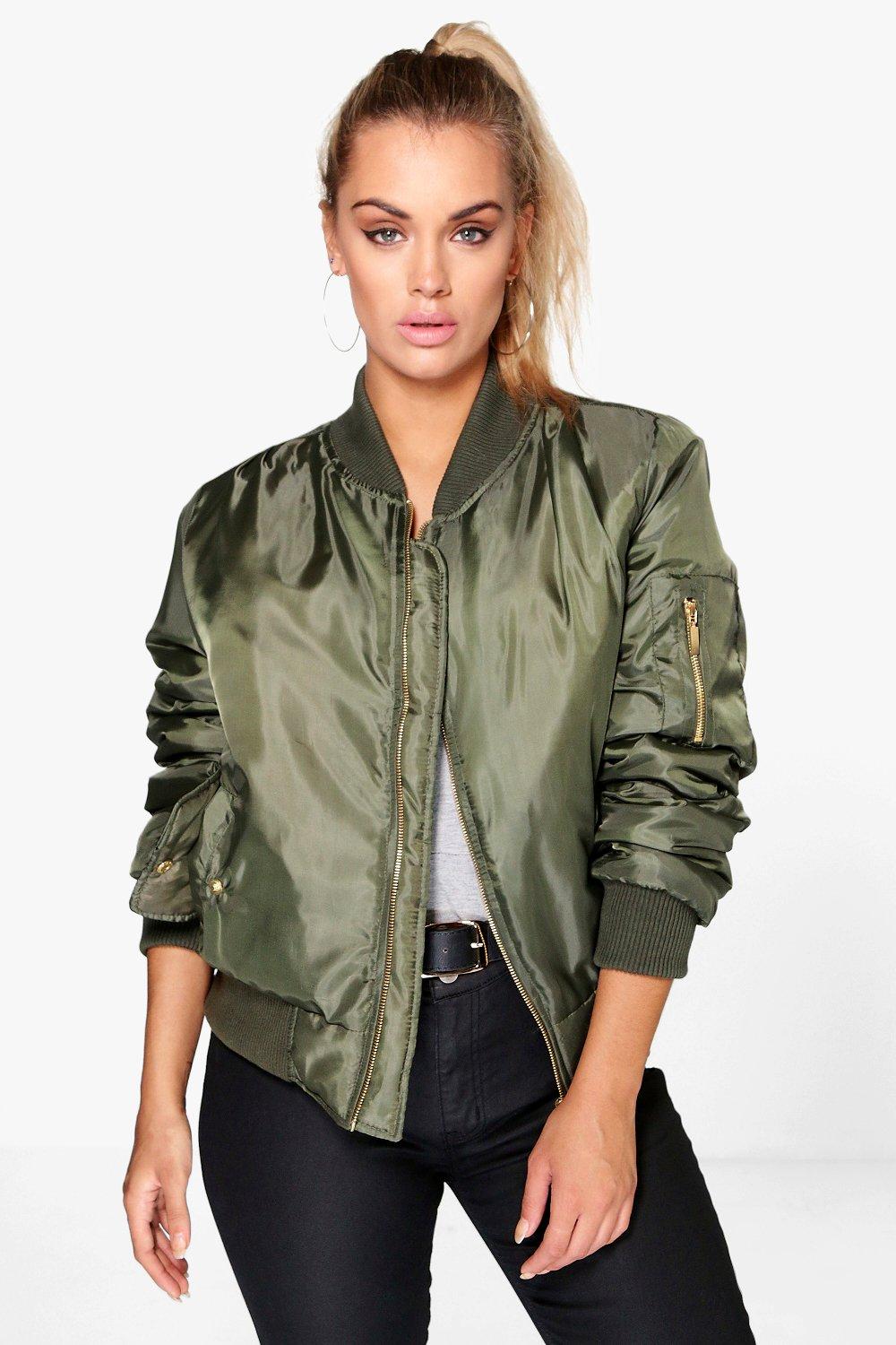 khaki bomber jacket womens