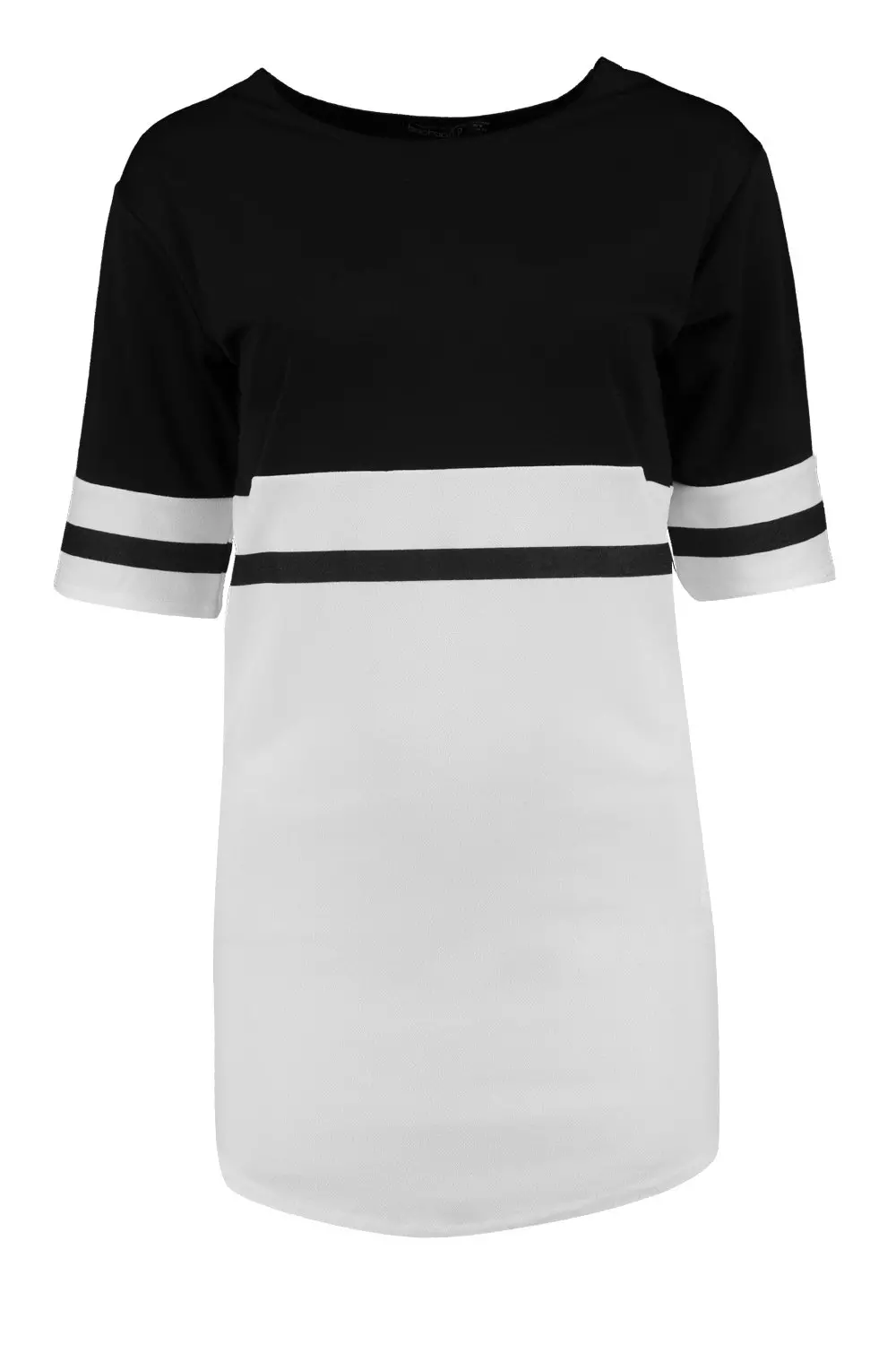 Multi Petite Curve Hem Colour Block Dress alternative image