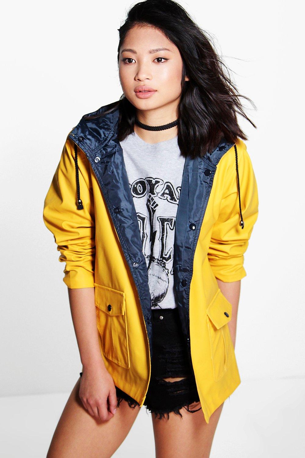 Boohoo 2025 yellow raincoat