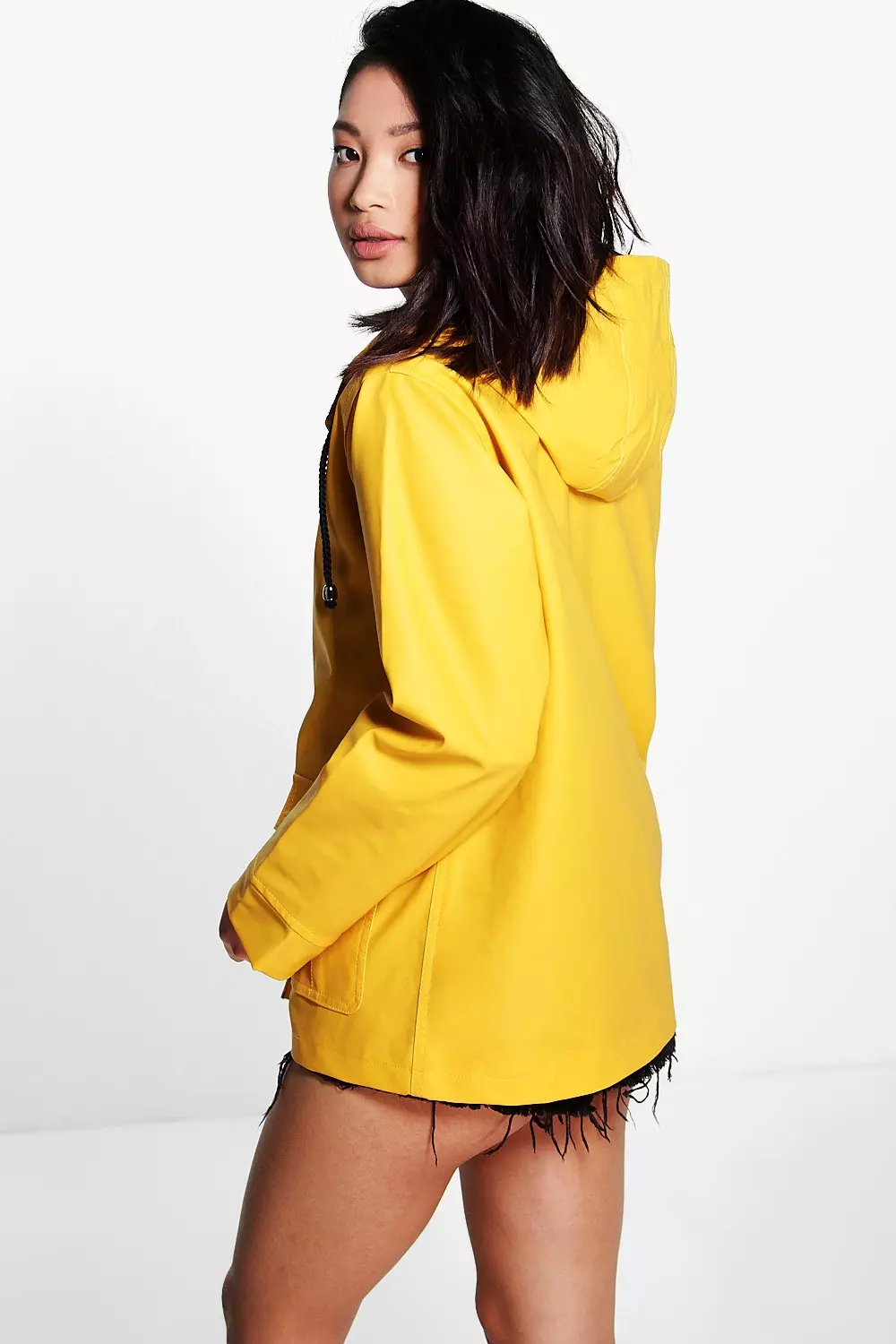 Boohoo cheap yellow raincoat