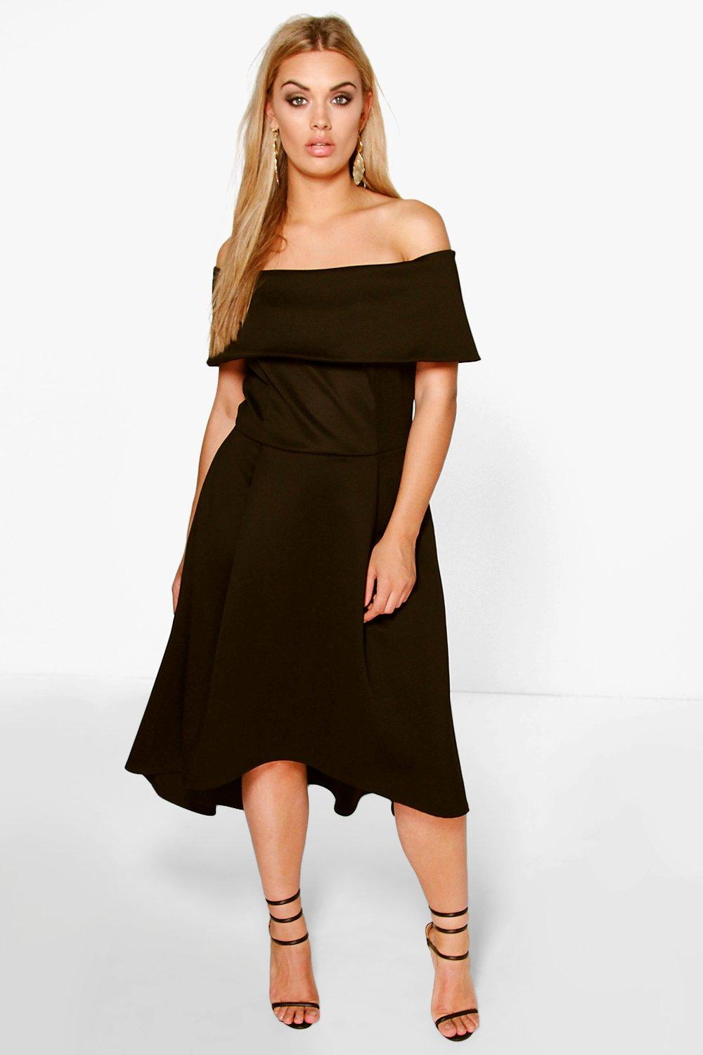 Plus Double Layer Midi Dress | boohoo USA