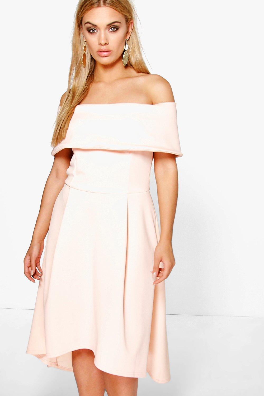 Plus Double Layer Midi Dress