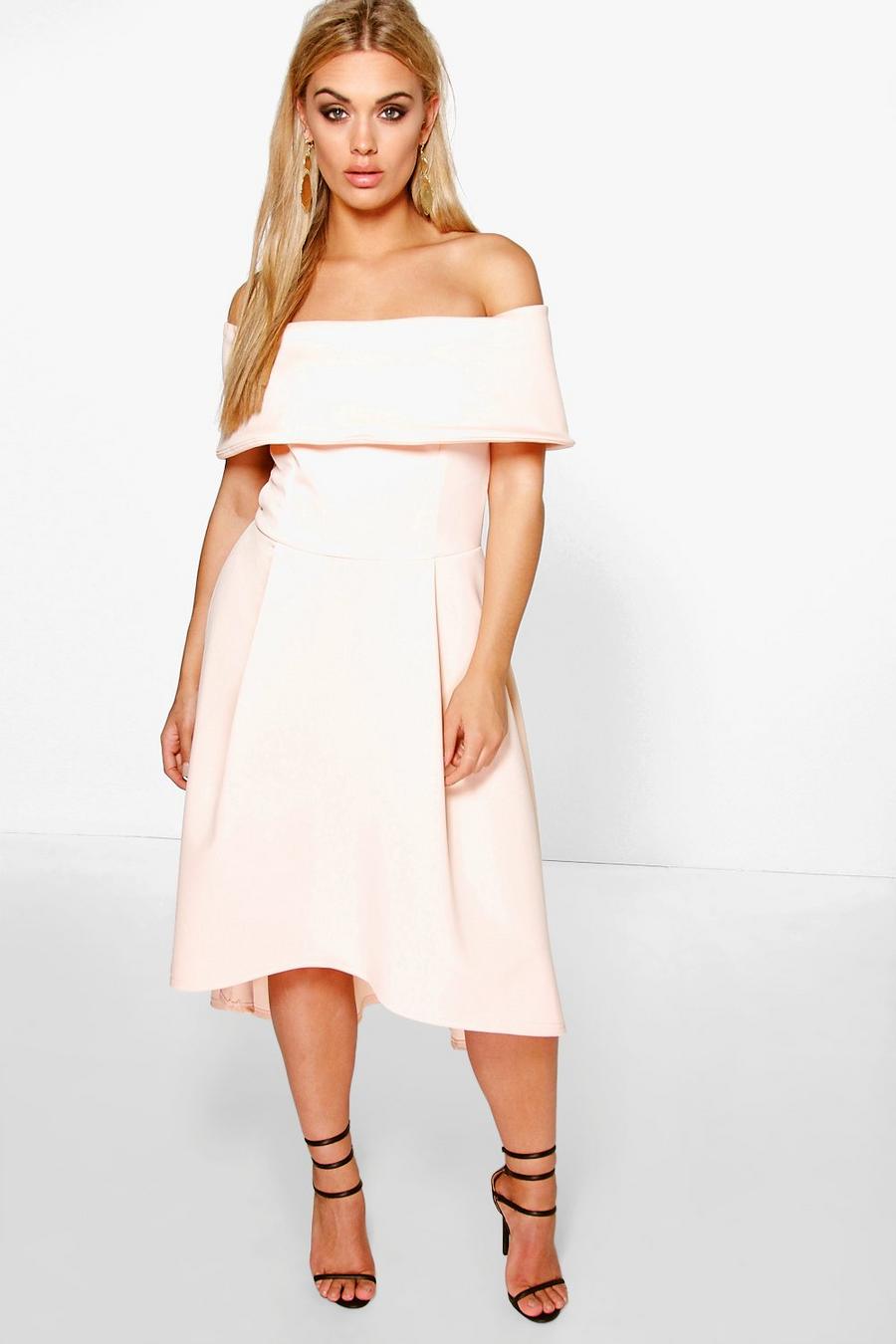 Nude Plus Double Layer Midi Dress image number 1