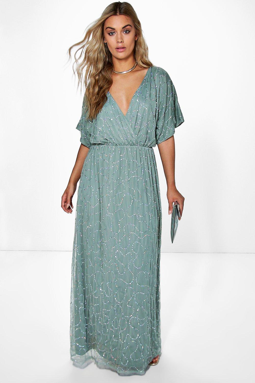 boohoo blue maxi dress