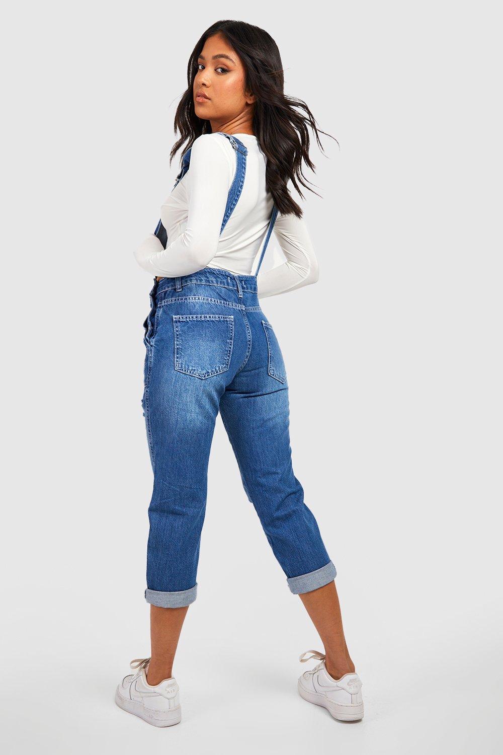 boohoo petite dungarees