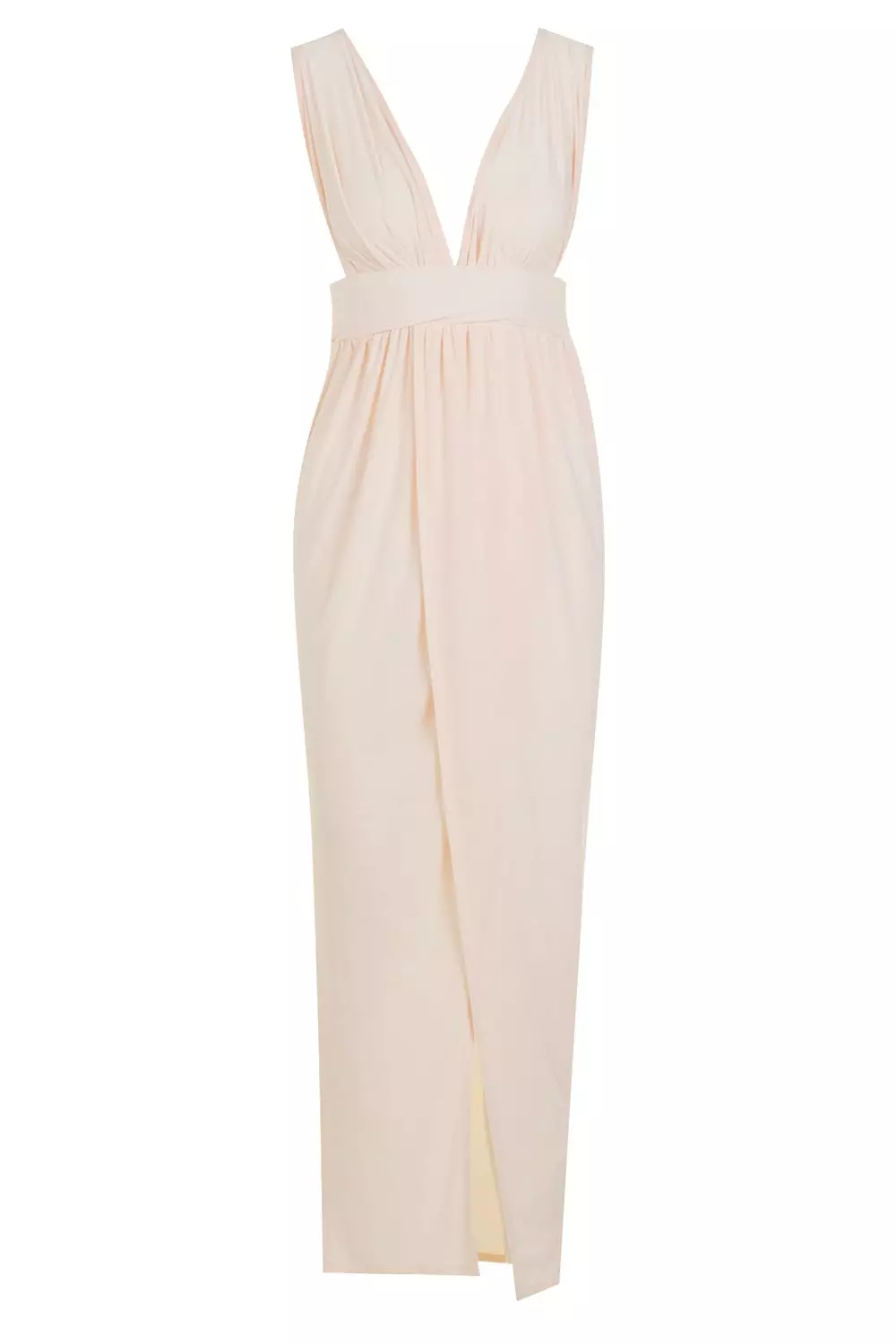 Petite plunge drape maxi cheap dress