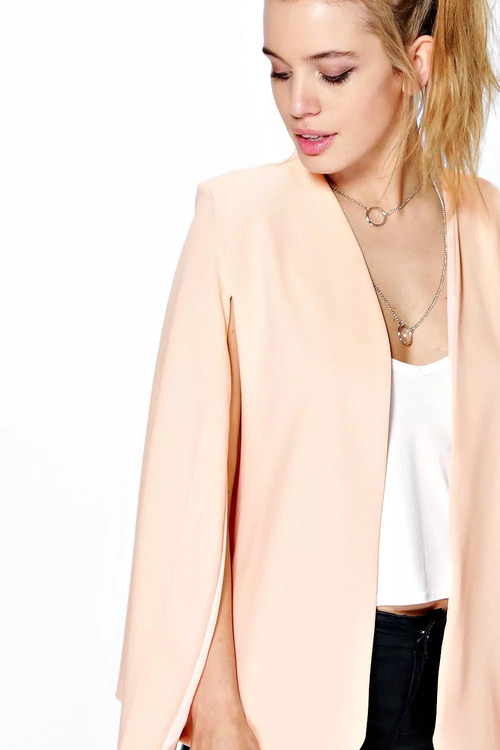 Ivory on sale cape blazer