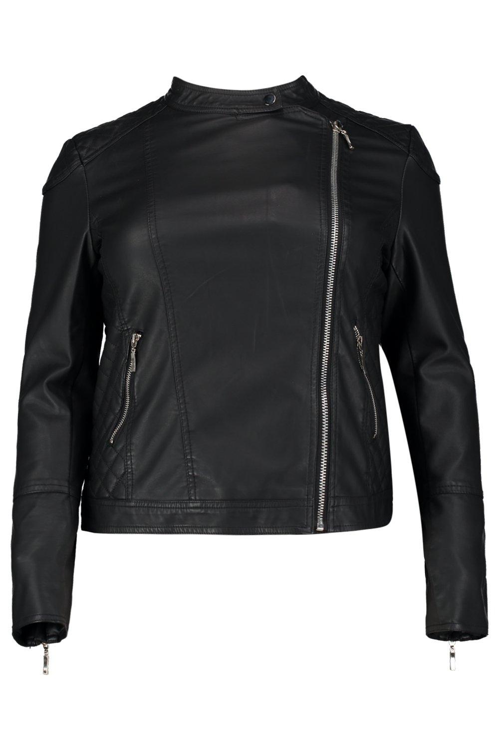 boohoo faux leather jacket