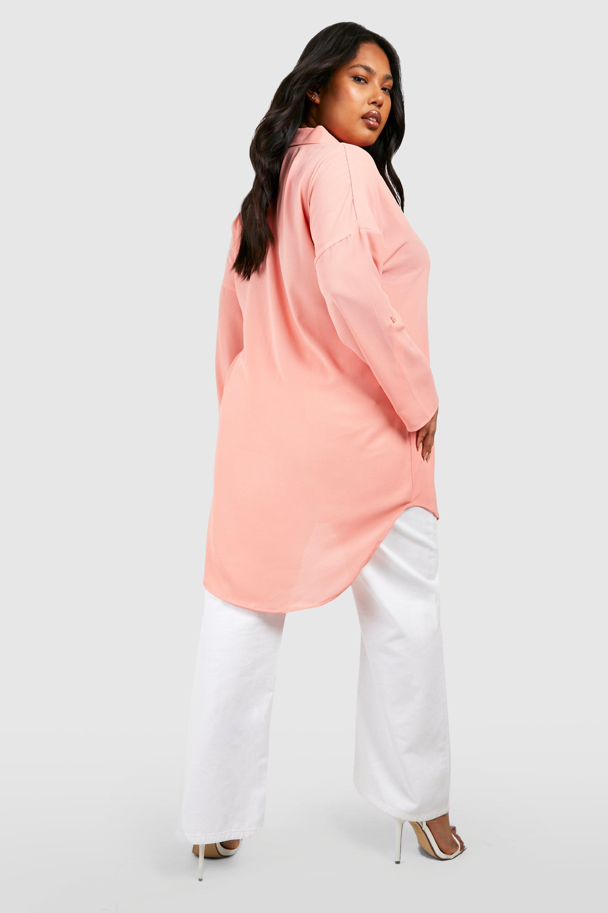 Rust pink sale shirt womens