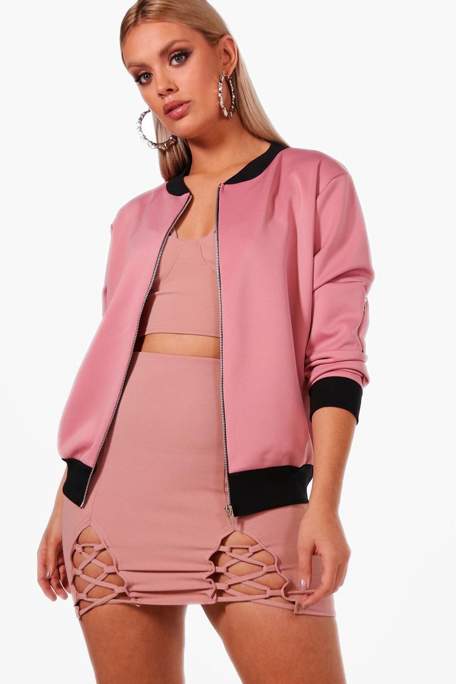 Giacca Bomber Plus Size MA1, Antique rose image number 1