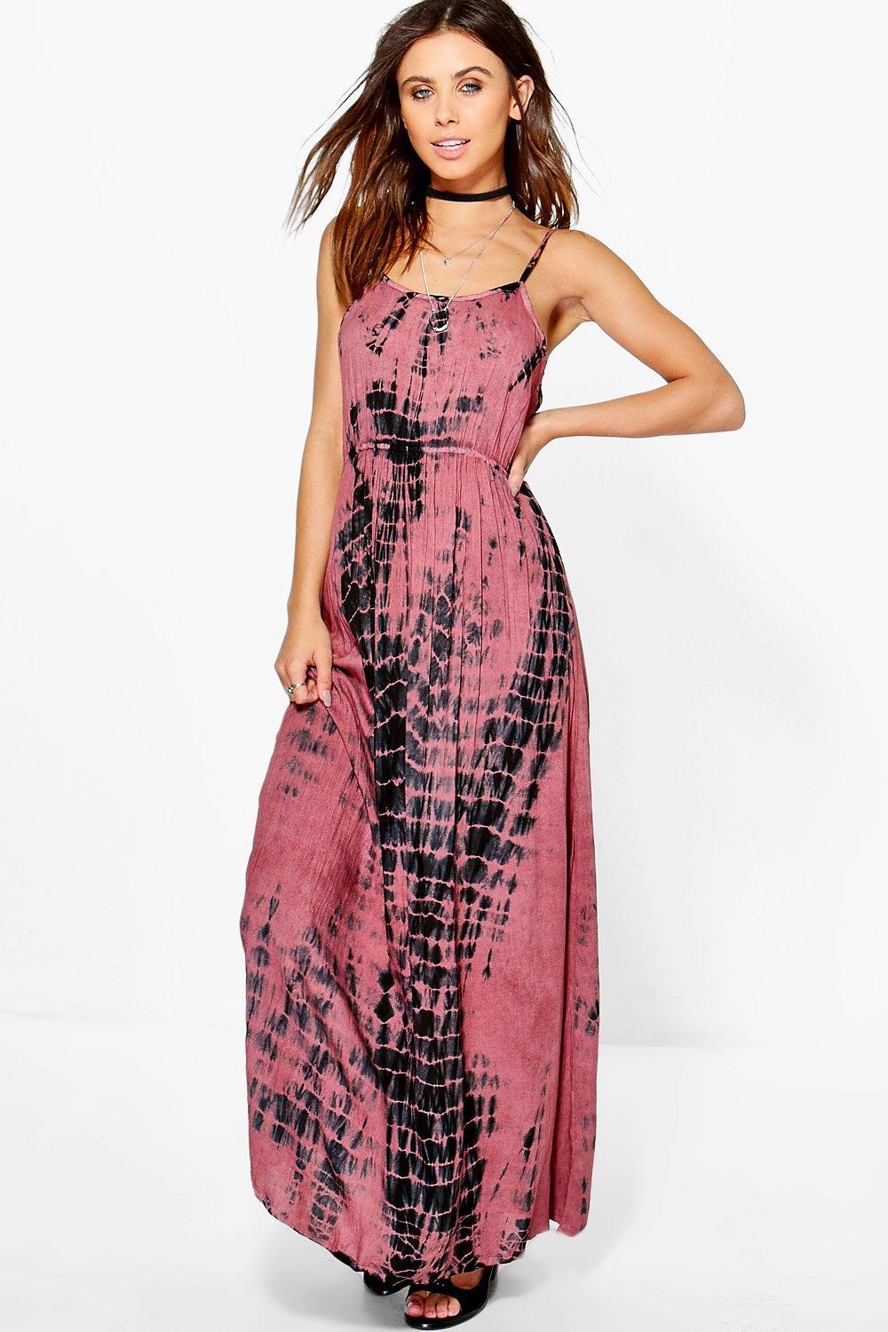 tie dye maxi dress canada