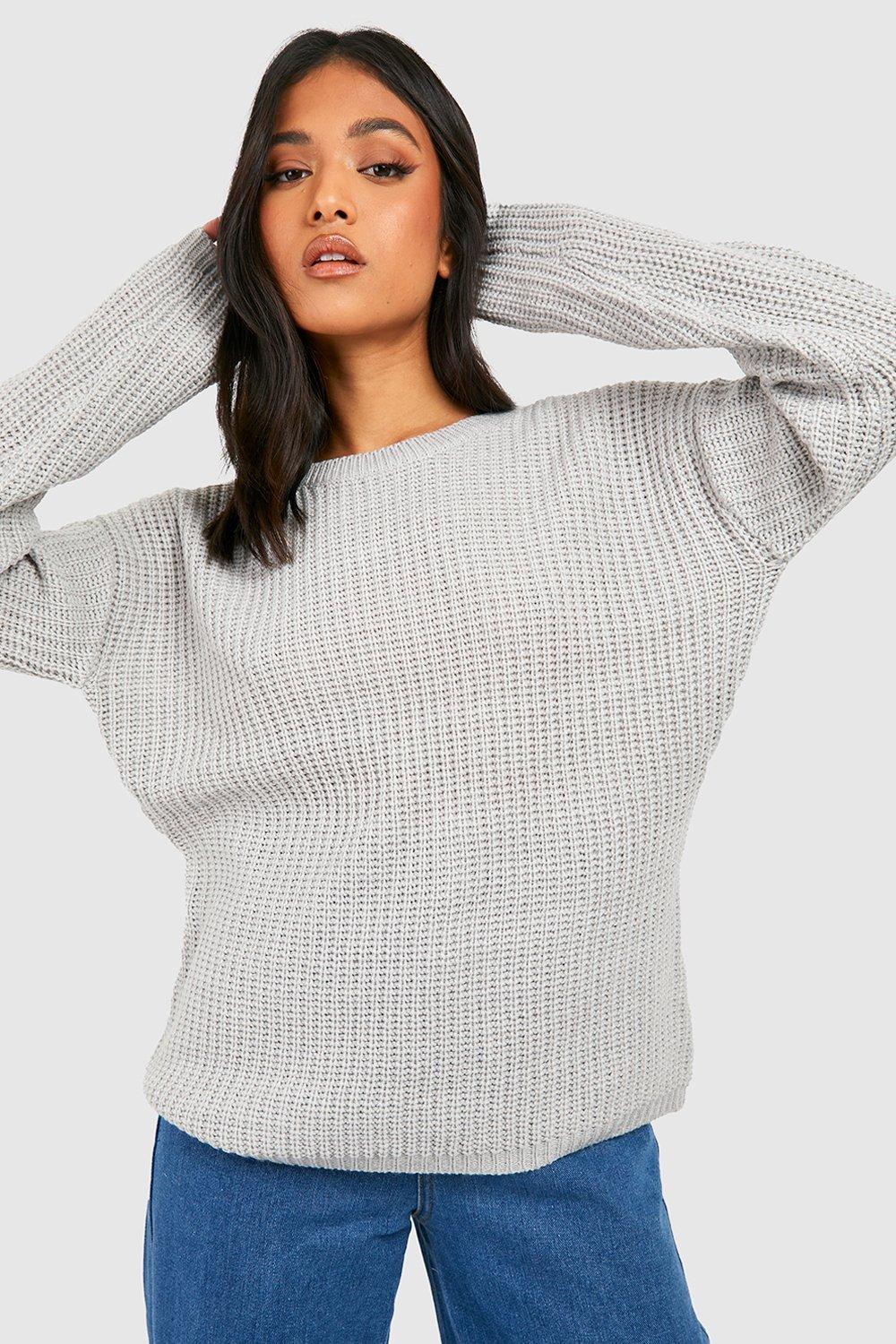 Boohoo grey jumper best sale