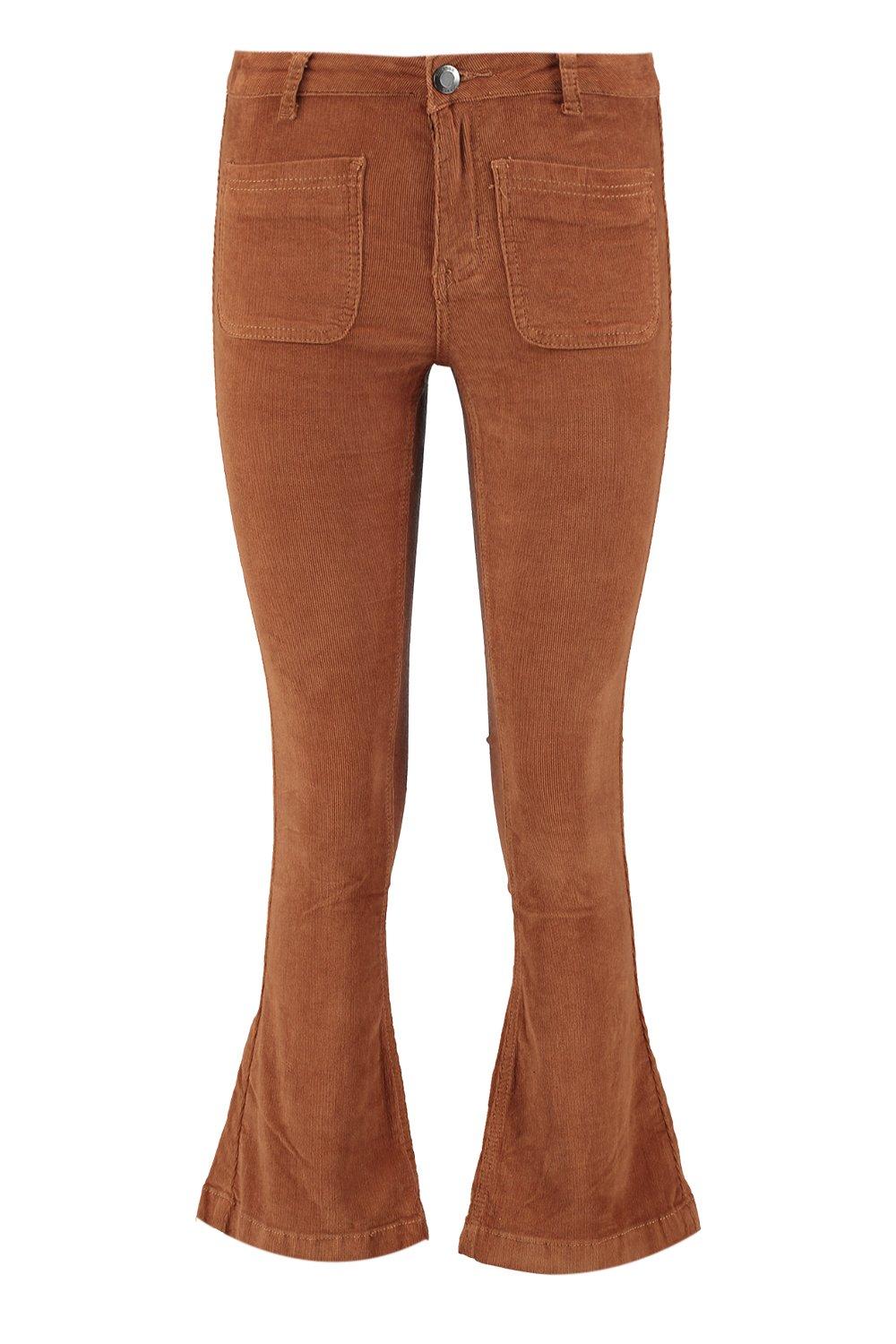 petite flare corduroy pants