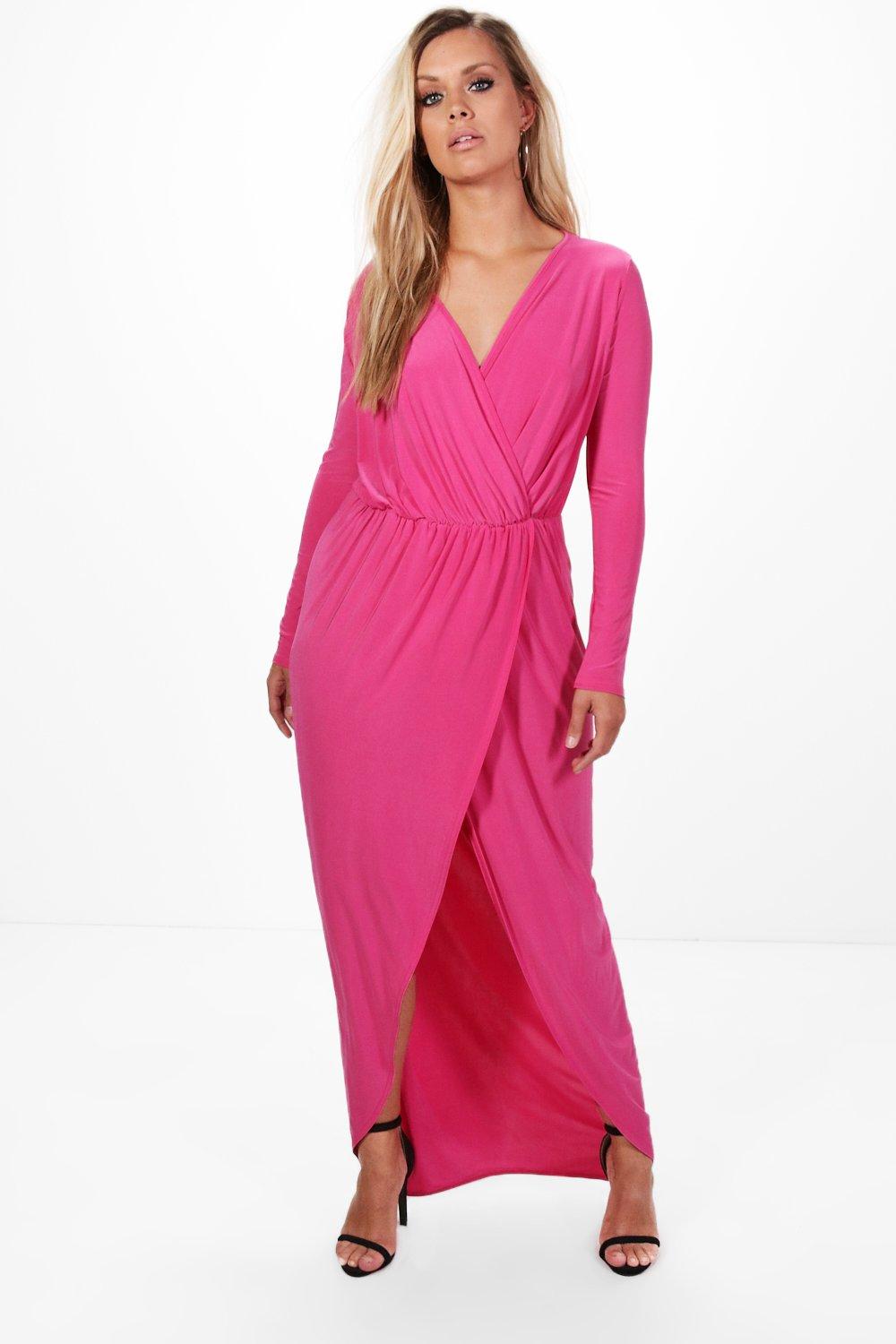 slinky wrap dress