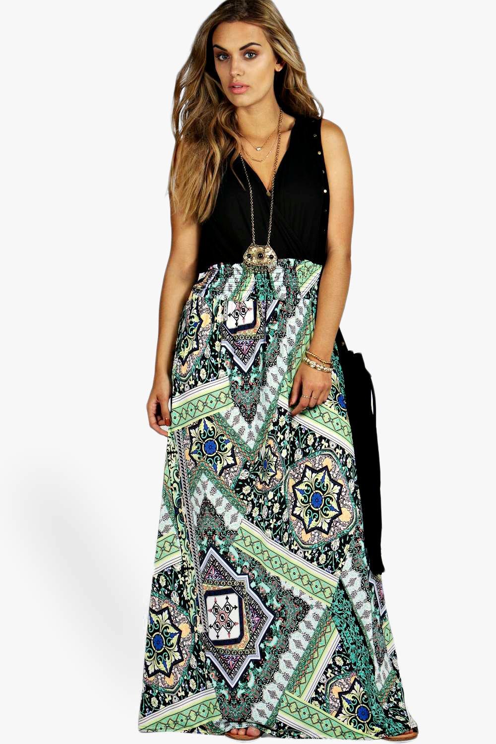 maxi dress paisley print