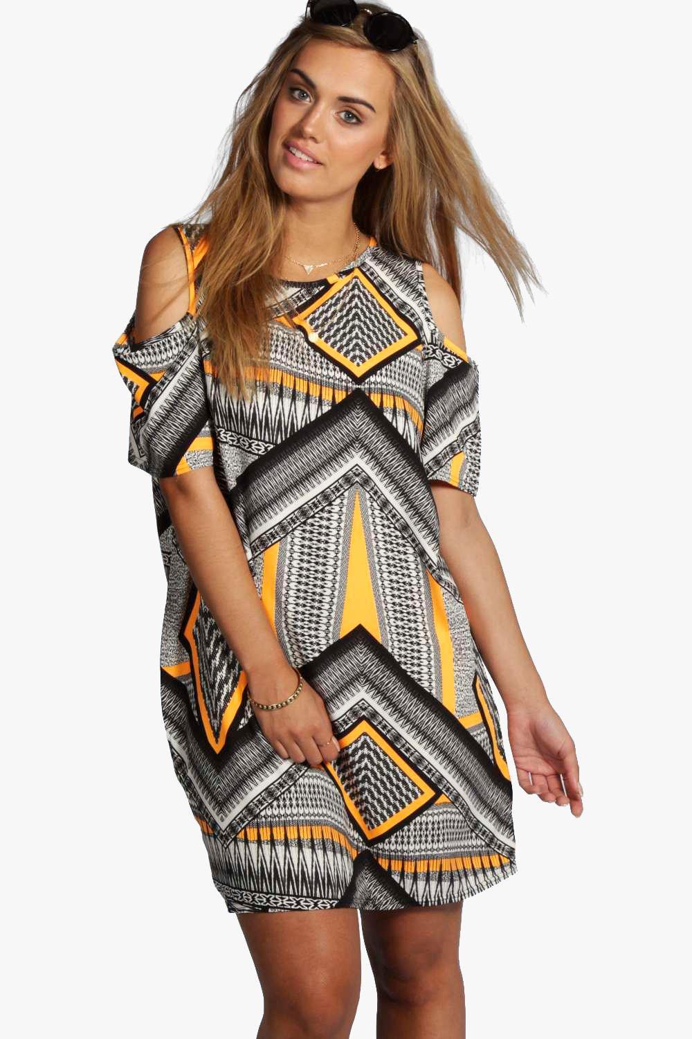 aztec shift dress