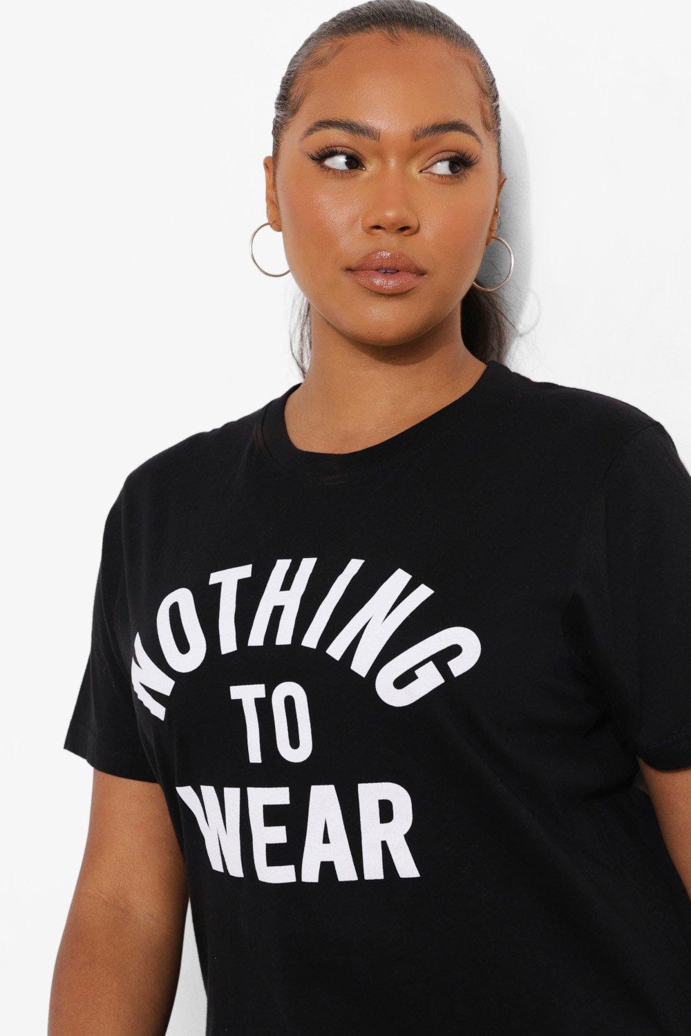 Women's Black Plus Wear T-Shirt | UK