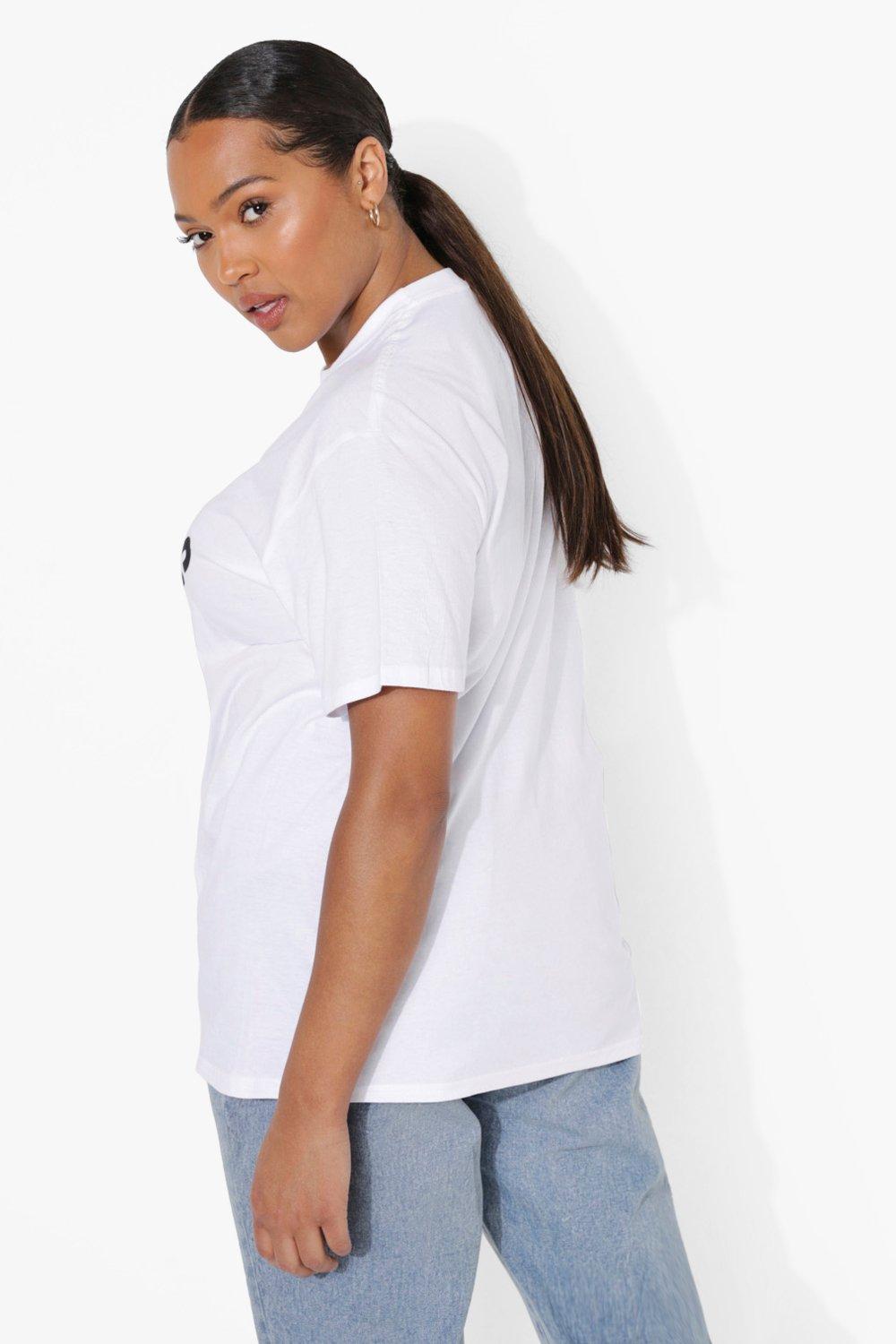 Female white shop t shirt