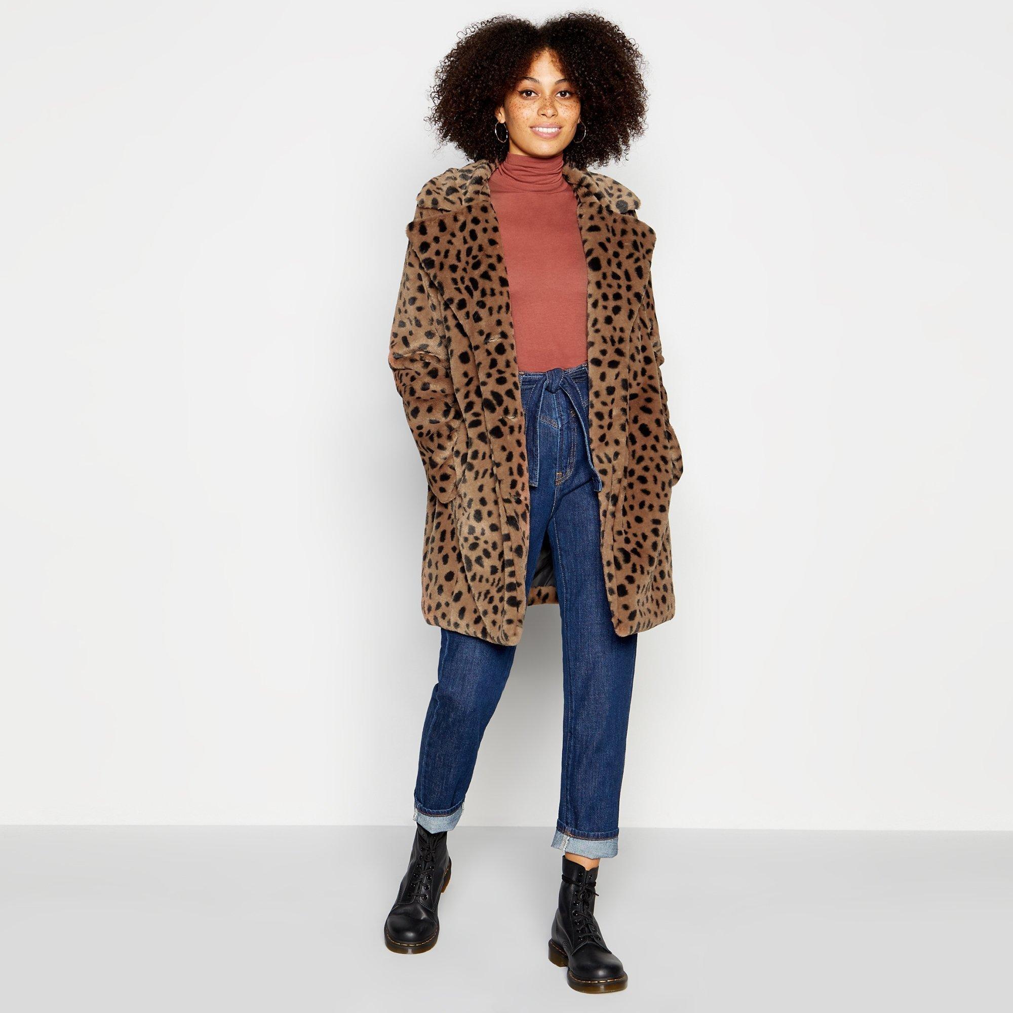 red herring faux fur jacket