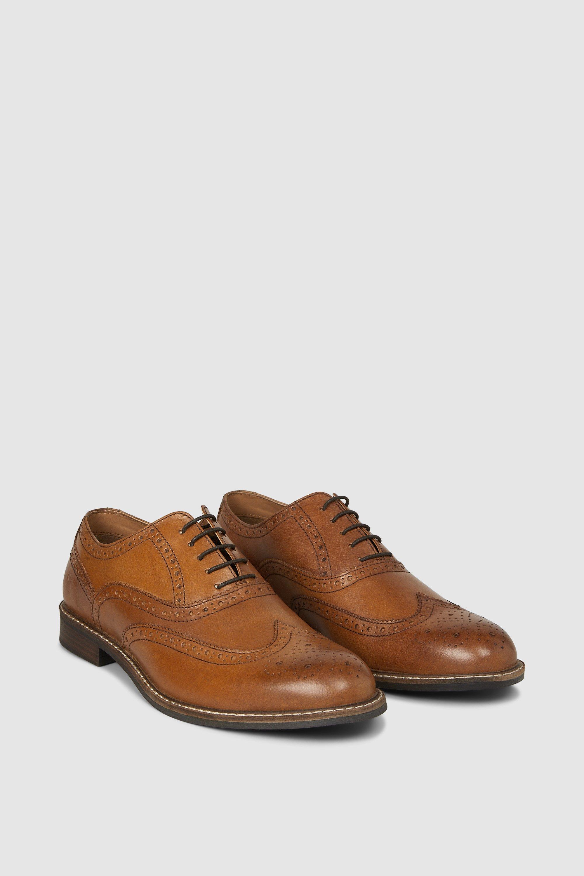 Red Tape Gala Tan Men's Leather Brogue Shoes UK 7-12 RRP £50 Free UK P&P! 