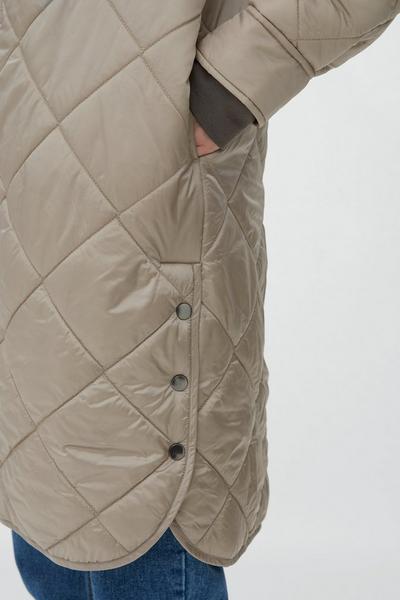 Red Herring silver Shiny Quilted Coat
