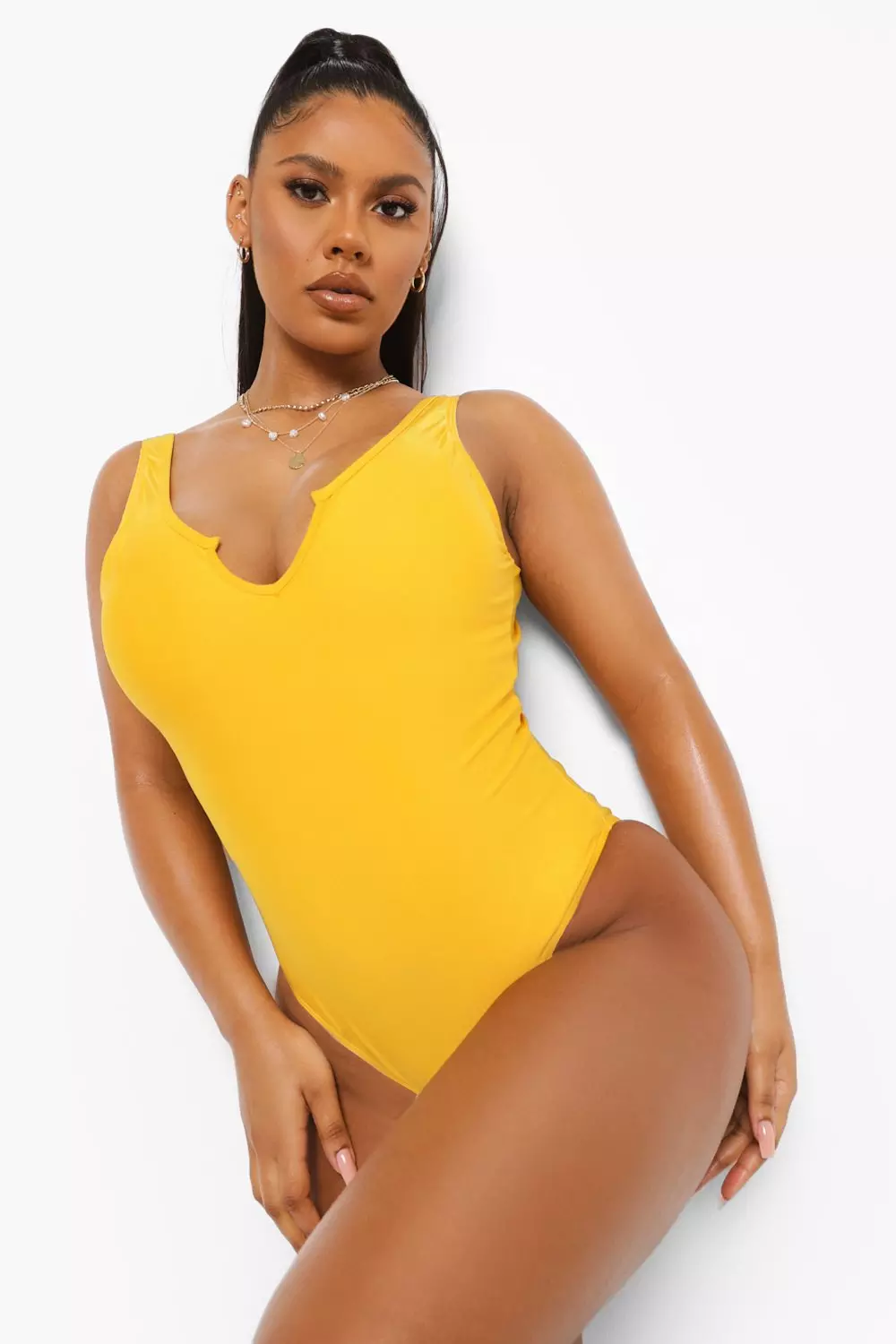 Fuller Bust Notch Swimsuit