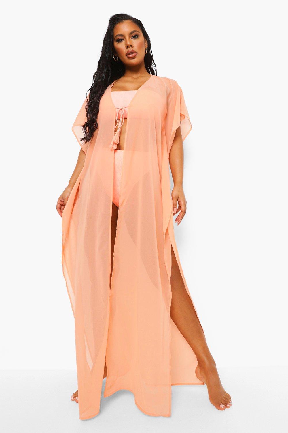 chiffon beach kaftan