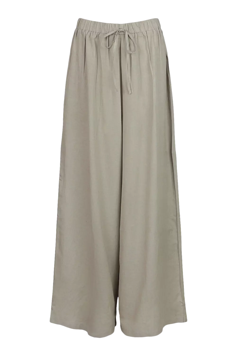 Khaki Essentials Linen Look Beach Trousers alternative image