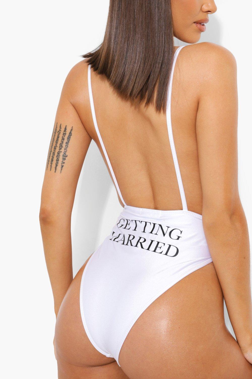 Boohoo hotsell bride swimsuit