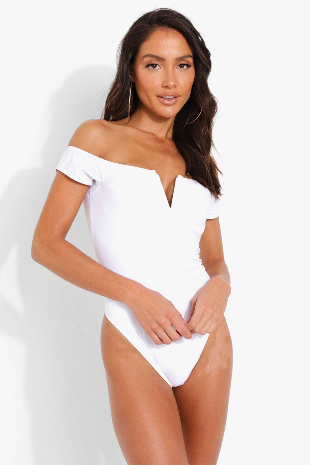 White 2024 cupped swimsuit