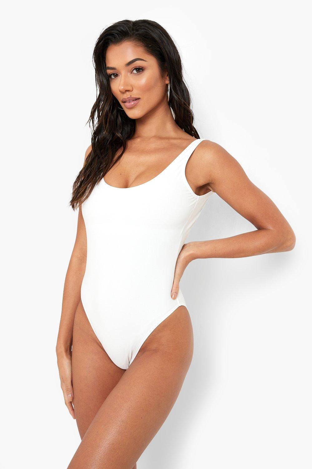 Boohoo high leg swimsuit shop