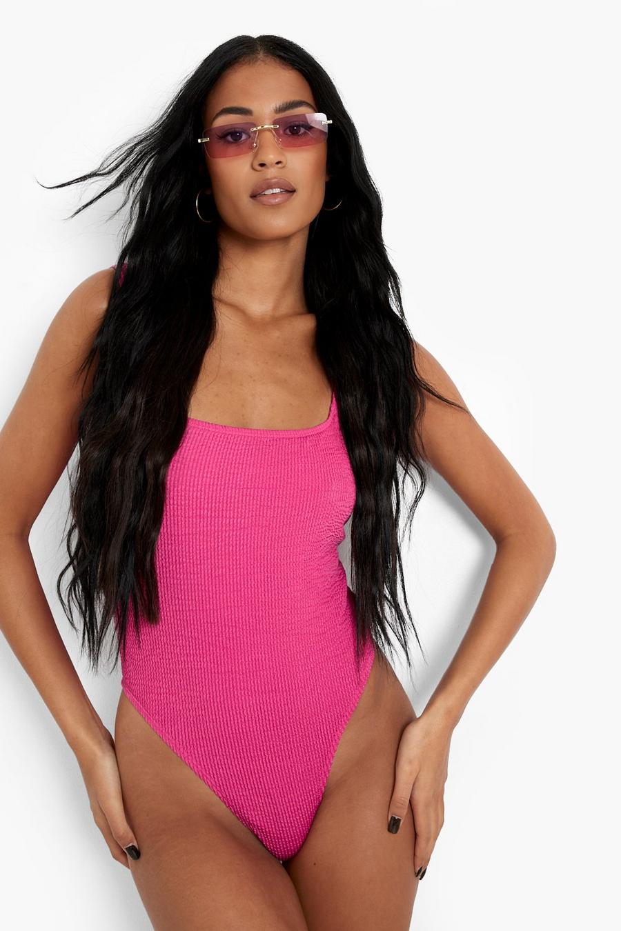Orchid purple Tall Crinkle Swimsuit
